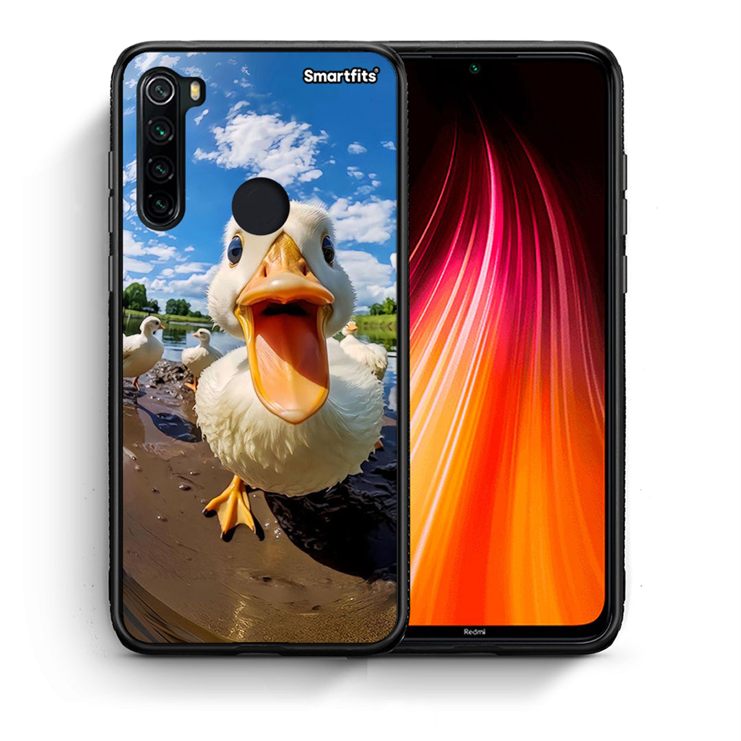 Θήκη Xiaomi Redmi Note 8 Duck Face από τη Smartfits με σχέδιο στο πίσω μέρος και μαύρο περίβλημα | Xiaomi Redmi Note 8 Duck Face case with colorful back and black bezels
