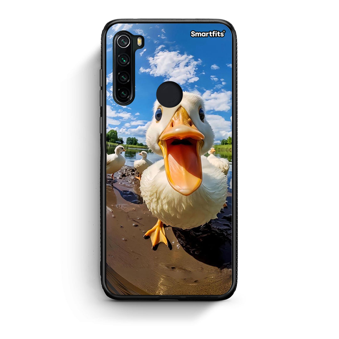 Xiaomi Redmi Note 8 Duck Face θήκη από τη Smartfits με σχέδιο στο πίσω μέρος και μαύρο περίβλημα | Smartphone case with colorful back and black bezels by Smartfits