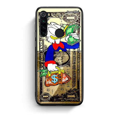 Xiaomi Redmi Note 8 Duck Money Θήκη από τη Smartfits με σχέδιο στο πίσω μέρος και μαύρο περίβλημα | Smartphone case with colorful back and black bezels by Smartfits