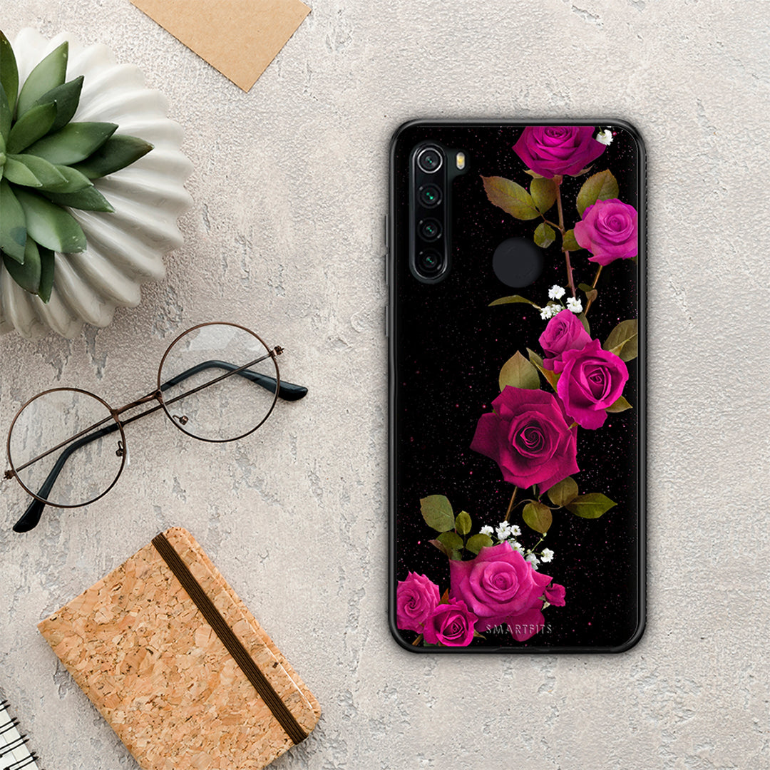 Flower Red Roses - Xiaomi Redmi Note 8 θήκη