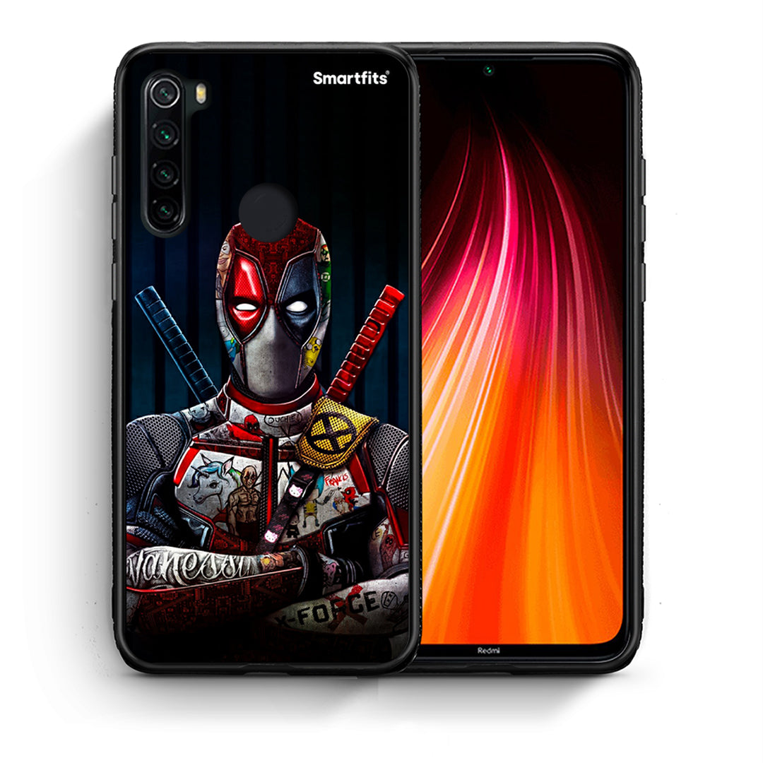 Θήκη Xiaomi Redmi Note 8 Funny Guy από τη Smartfits με σχέδιο στο πίσω μέρος και μαύρο περίβλημα | Xiaomi Redmi Note 8 Funny Guy case with colorful back and black bezels
