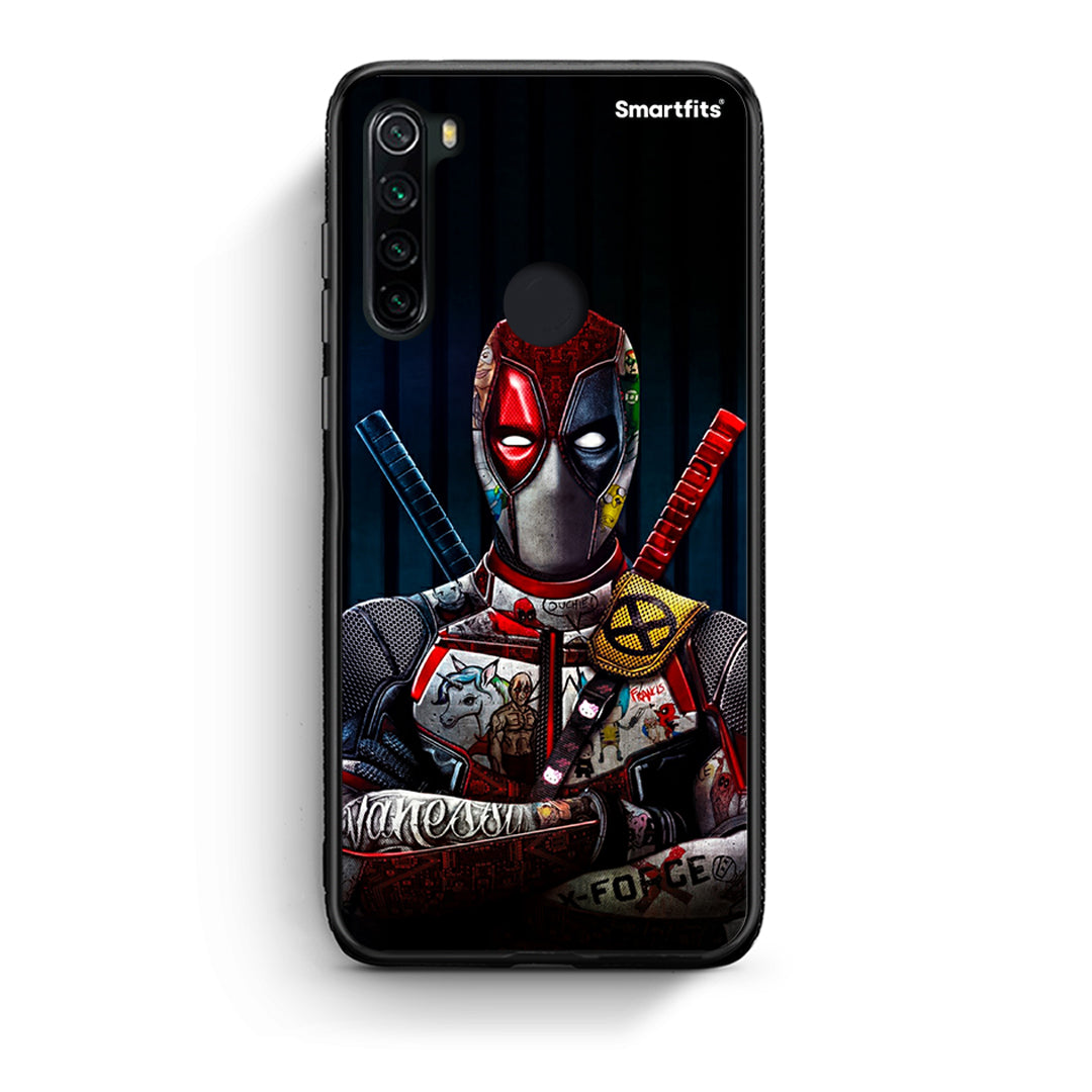Xiaomi Redmi Note 8 Funny Guy θήκη από τη Smartfits με σχέδιο στο πίσω μέρος και μαύρο περίβλημα | Smartphone case with colorful back and black bezels by Smartfits
