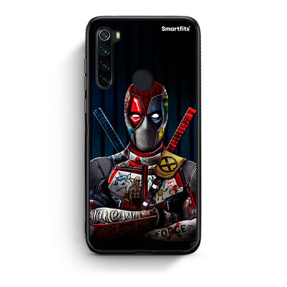 Xiaomi Redmi Note 8 Funny Guy θήκη από τη Smartfits με σχέδιο στο πίσω μέρος και μαύρο περίβλημα | Smartphone case with colorful back and black bezels by Smartfits