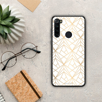 Geometric Luxury White - Xiaomi Redmi Note 8 θήκη