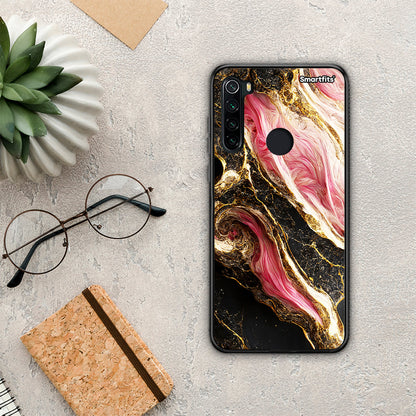 Glamorous Pink Marble - Xiaomi Redmi Note 8 θήκη