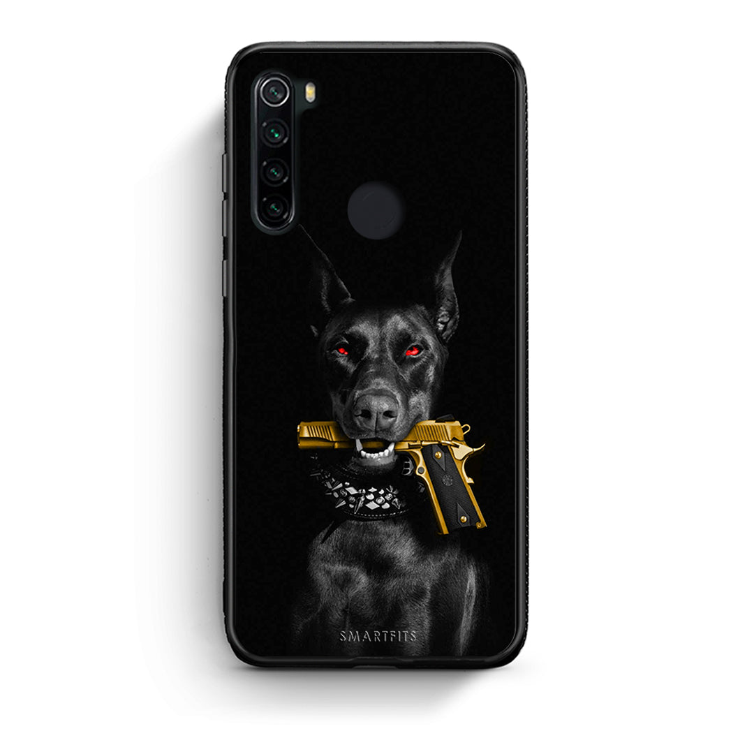 Xiaomi Redmi Note 8 Golden Gun Θήκη Αγίου Βαλεντίνου από τη Smartfits με σχέδιο στο πίσω μέρος και μαύρο περίβλημα | Smartphone case with colorful back and black bezels by Smartfits