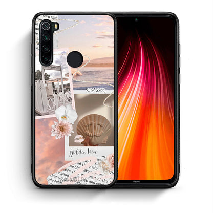 Θήκη Αγίου Βαλεντίνου Xiaomi Redmi Note 8 Golden Hour από τη Smartfits με σχέδιο στο πίσω μέρος και μαύρο περίβλημα | Xiaomi Redmi Note 8 Golden Hour case with colorful back and black bezels
