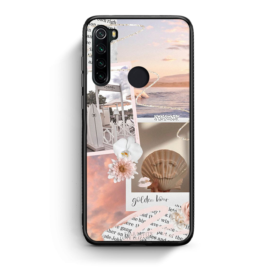 Xiaomi Redmi Note 8 Golden Hour Θήκη Αγίου Βαλεντίνου από τη Smartfits με σχέδιο στο πίσω μέρος και μαύρο περίβλημα | Smartphone case with colorful back and black bezels by Smartfits