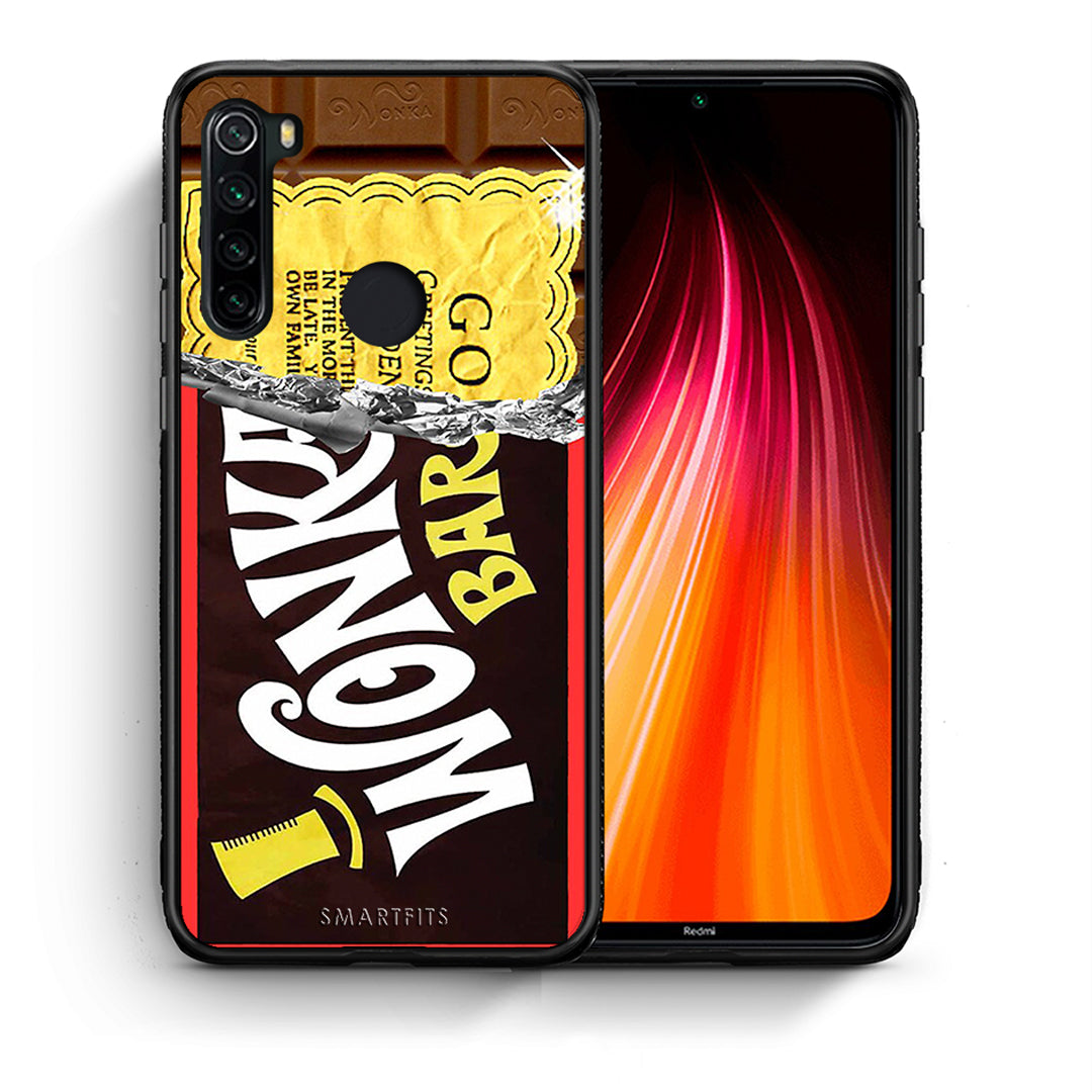 Θήκη Xiaomi Redmi Note 8 Golden Ticket από τη Smartfits με σχέδιο στο πίσω μέρος και μαύρο περίβλημα | Xiaomi Redmi Note 8 Golden Ticket case with colorful back and black bezels