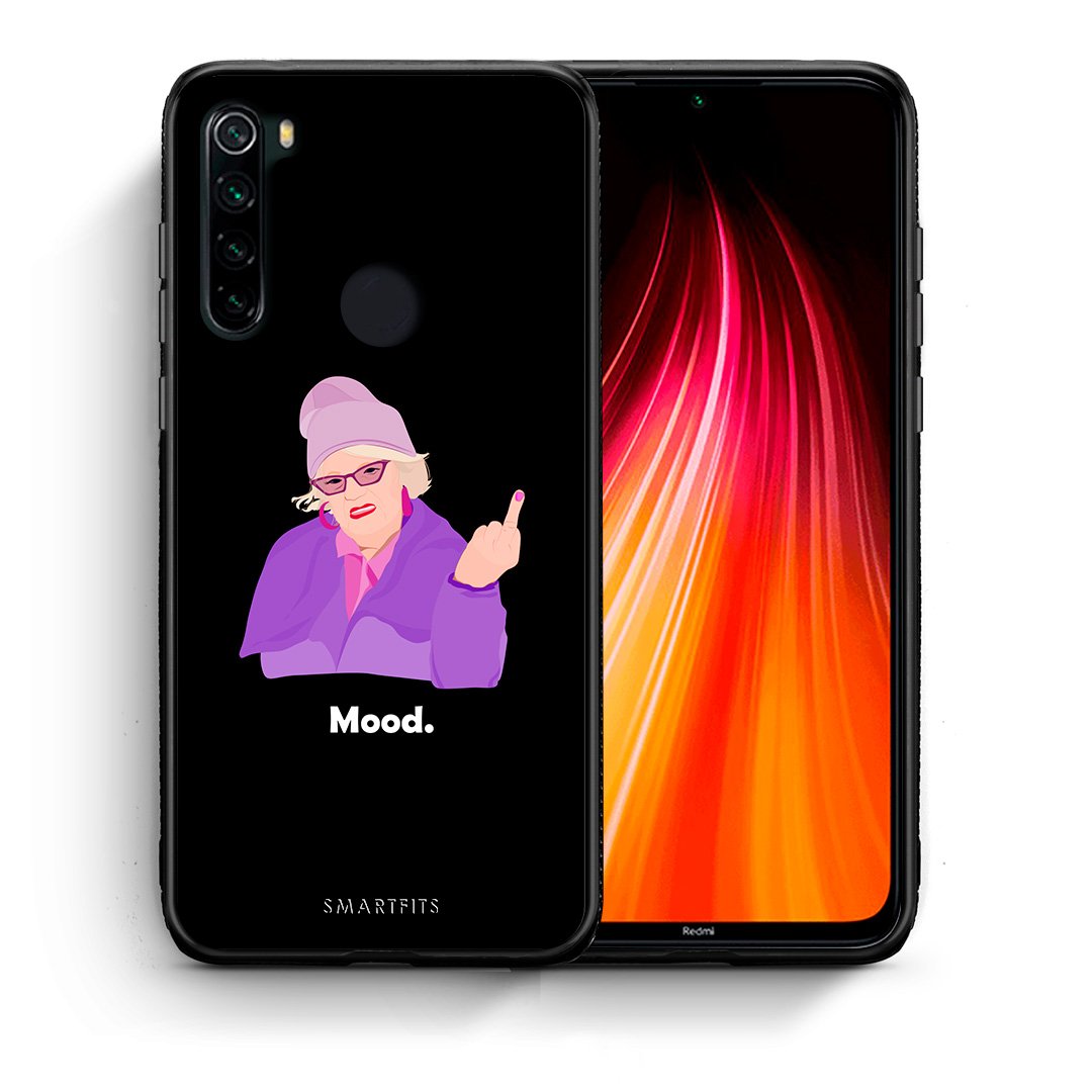 Θήκη Xiaomi Redmi Note 8 Grandma Mood Black από τη Smartfits με σχέδιο στο πίσω μέρος και μαύρο περίβλημα | Xiaomi Redmi Note 8 Grandma Mood Black case with colorful back and black bezels