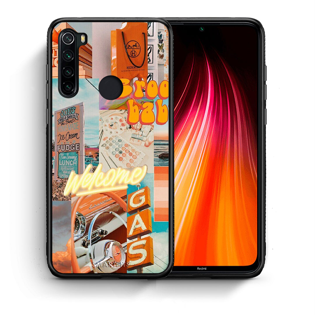 Θήκη Αγίου Βαλεντίνου Xiaomi Redmi Note 8 Groovy Babe από τη Smartfits με σχέδιο στο πίσω μέρος και μαύρο περίβλημα | Xiaomi Redmi Note 8 Groovy Babe case with colorful back and black bezels