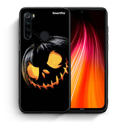 Θήκη Xiaomi Redmi Note 8 Halloween Scary Pumpkin από τη Smartfits με σχέδιο στο πίσω μέρος και μαύρο περίβλημα | Xiaomi Redmi Note 8 Halloween Scary Pumpkin case with colorful back and black bezels