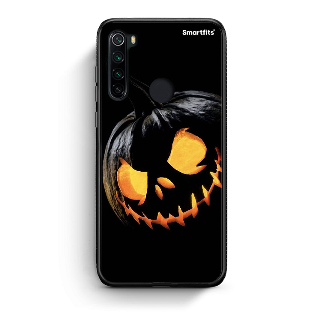 Xiaomi Redmi Note 8 Halloween Scary Pumpkin Θήκη από τη Smartfits με σχέδιο στο πίσω μέρος και μαύρο περίβλημα | Smartphone case with colorful back and black bezels by Smartfits