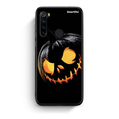 Xiaomi Redmi Note 8 Halloween Scary Pumpkin Θήκη από τη Smartfits με σχέδιο στο πίσω μέρος και μαύρο περίβλημα | Smartphone case with colorful back and black bezels by Smartfits