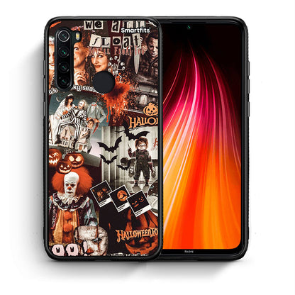 Θήκη Xiaomi Redmi Note 8 Halloween Spooky Season από τη Smartfits με σχέδιο στο πίσω μέρος και μαύρο περίβλημα | Xiaomi Redmi Note 8 Halloween Spooky Season case with colorful back and black bezels