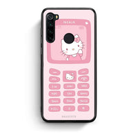 Thumbnail for Xiaomi Redmi Note 8 Hello Kitten Θήκη Αγίου Βαλεντίνου από τη Smartfits με σχέδιο στο πίσω μέρος και μαύρο περίβλημα | Smartphone case with colorful back and black bezels by Smartfits