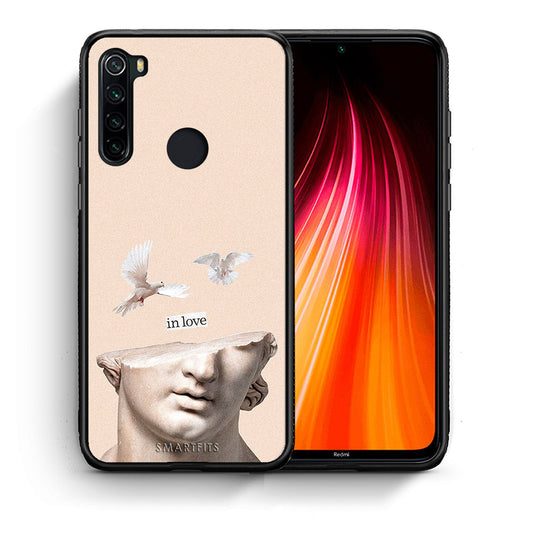 Θήκη Xiaomi Redmi Note 8 In Love από τη Smartfits με σχέδιο στο πίσω μέρος και μαύρο περίβλημα | Xiaomi Redmi Note 8 In Love case with colorful back and black bezels