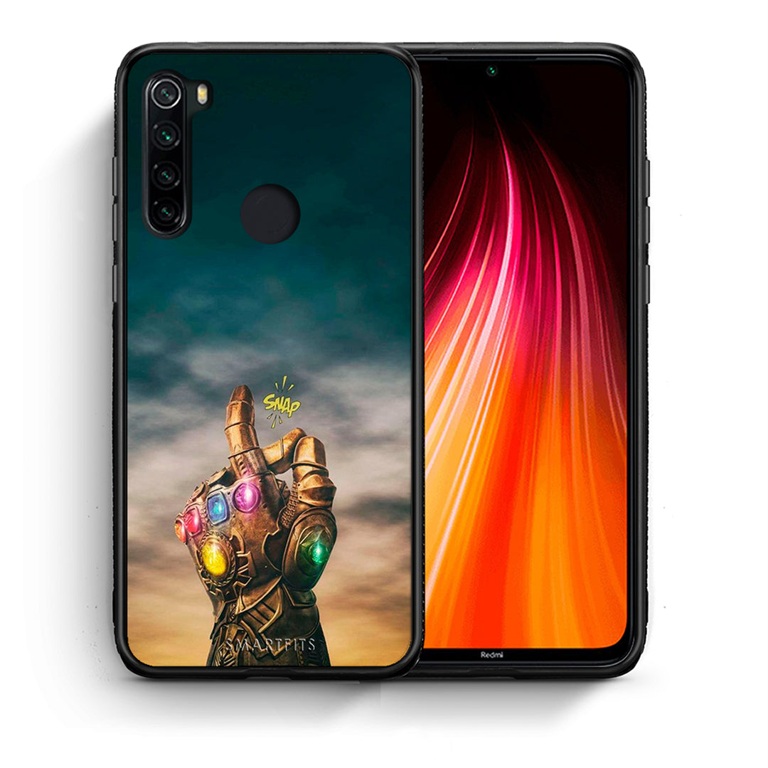 Θήκη Xiaomi Redmi Note 8 Infinity Snap από τη Smartfits με σχέδιο στο πίσω μέρος και μαύρο περίβλημα | Xiaomi Redmi Note 8 Infinity Snap case with colorful back and black bezels