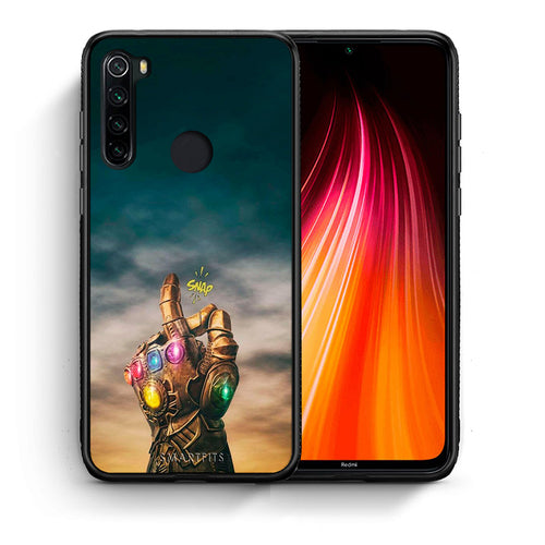 Θήκη Xiaomi Redmi Note 8 Infinity Snap από τη Smartfits με σχέδιο στο πίσω μέρος και μαύρο περίβλημα | Xiaomi Redmi Note 8 Infinity Snap case with colorful back and black bezels
