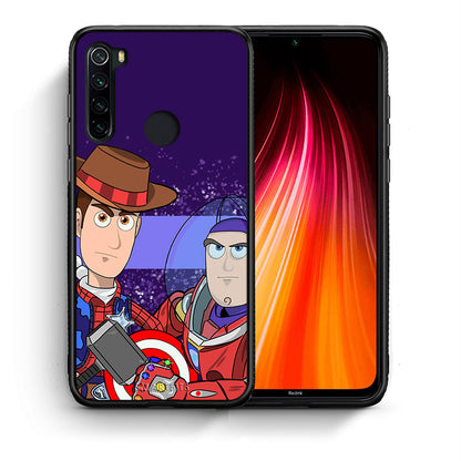 Θήκη Xiaomi Redmi Note 8 Infinity Story από τη Smartfits με σχέδιο στο πίσω μέρος και μαύρο περίβλημα | Xiaomi Redmi Note 8 Infinity Story case with colorful back and black bezels