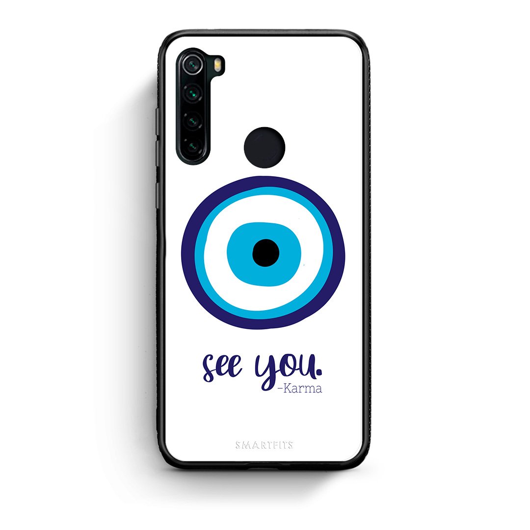 Xiaomi Redmi Note 8 Karma Says θήκη από τη Smartfits με σχέδιο στο πίσω μέρος και μαύρο περίβλημα | Smartphone case with colorful back and black bezels by Smartfits