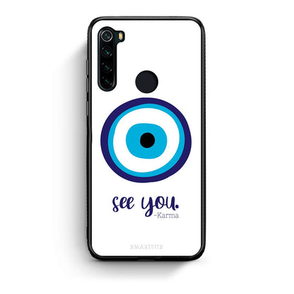 Xiaomi Redmi Note 8 Karma Says θήκη από τη Smartfits με σχέδιο στο πίσω μέρος και μαύρο περίβλημα | Smartphone case with colorful back and black bezels by Smartfits