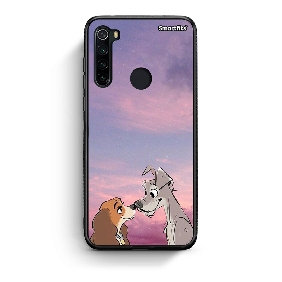 Xiaomi Redmi Note 8 Lady And Tramp θήκη από τη Smartfits με σχέδιο στο πίσω μέρος και μαύρο περίβλημα | Smartphone case with colorful back and black bezels by Smartfits