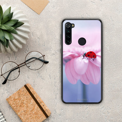 Ladybug Flower - Xiaomi Redmi Note 8 θήκη