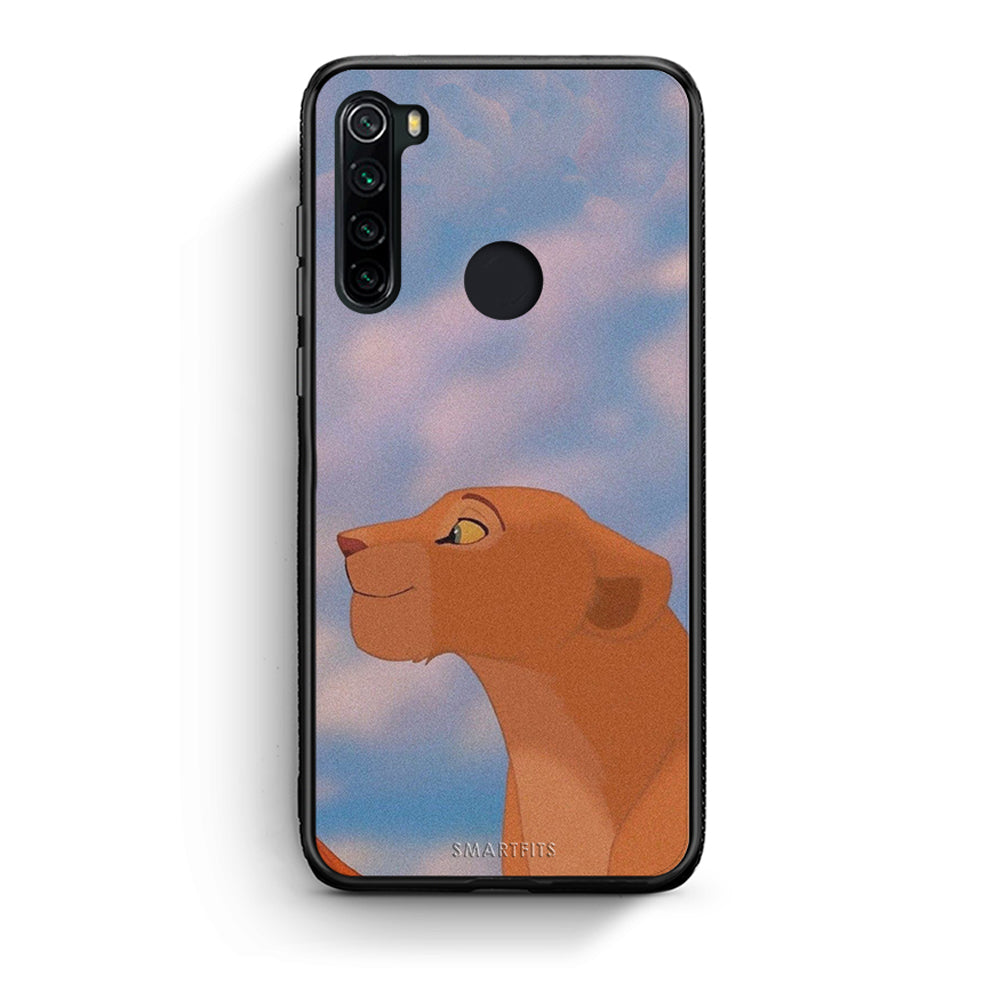 Xiaomi Redmi Note 8 Lion Love 2 Θήκη Αγίου Βαλεντίνου από τη Smartfits με σχέδιο στο πίσω μέρος και μαύρο περίβλημα | Smartphone case with colorful back and black bezels by Smartfits