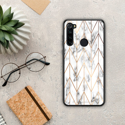 Marble Gold Geometric - Xiaomi Redmi Note 8 θήκη
