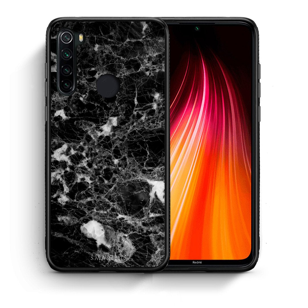 Θήκη Xiaomi Redmi Note 8 Male Marble από τη Smartfits με σχέδιο στο πίσω μέρος και μαύρο περίβλημα | Xiaomi Redmi Note 8 Male Marble case with colorful back and black bezels