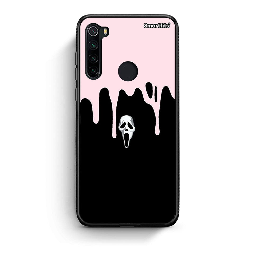 Xiaomi Redmi Note 8 Melting Halloween Mask Θήκη από τη Smartfits με σχέδιο στο πίσω μέρος και μαύρο περίβλημα | Smartphone case with colorful back and black bezels by Smartfits