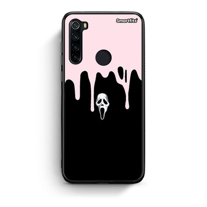 Xiaomi Redmi Note 8 Melting Halloween Mask Θήκη από τη Smartfits με σχέδιο στο πίσω μέρος και μαύρο περίβλημα | Smartphone case with colorful back and black bezels by Smartfits