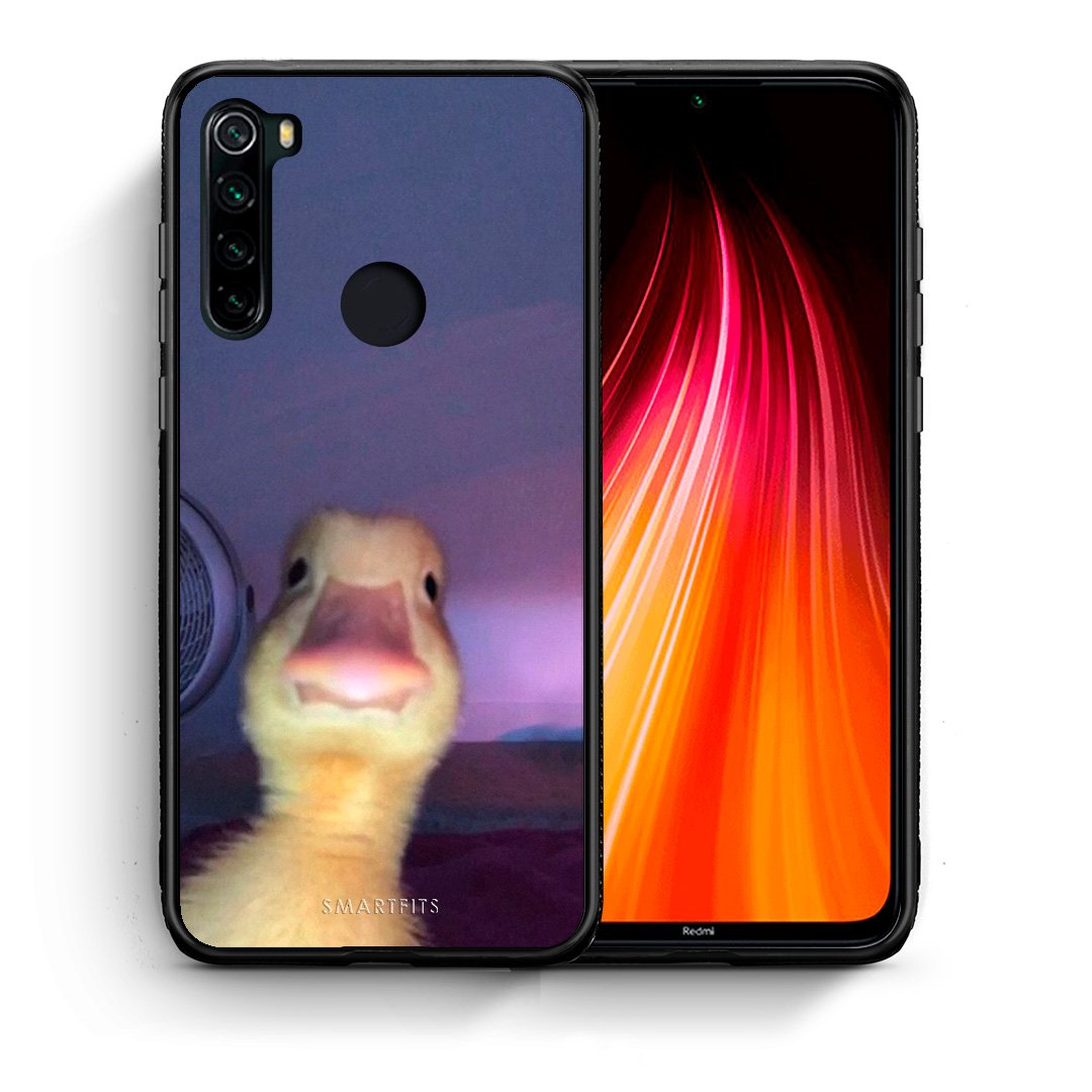 Θήκη Xiaomi Redmi Note 8 Meme Duck από τη Smartfits με σχέδιο στο πίσω μέρος και μαύρο περίβλημα | Xiaomi Redmi Note 8 Meme Duck case with colorful back and black bezels