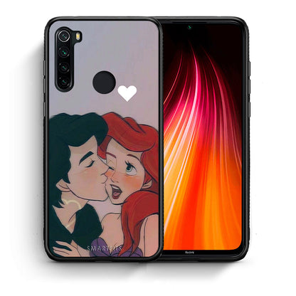 Θήκη Αγίου Βαλεντίνου Xiaomi Redmi Note 8 Mermaid Love από τη Smartfits με σχέδιο στο πίσω μέρος και μαύρο περίβλημα | Xiaomi Redmi Note 8 Mermaid Love case with colorful back and black bezels