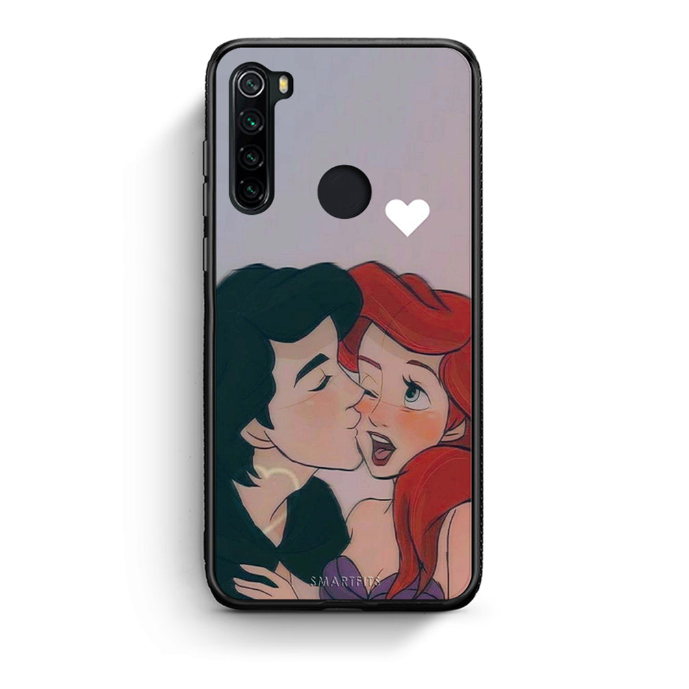Xiaomi Redmi Note 8 Mermaid Love Θήκη Αγίου Βαλεντίνου από τη Smartfits με σχέδιο στο πίσω μέρος και μαύρο περίβλημα | Smartphone case with colorful back and black bezels by Smartfits