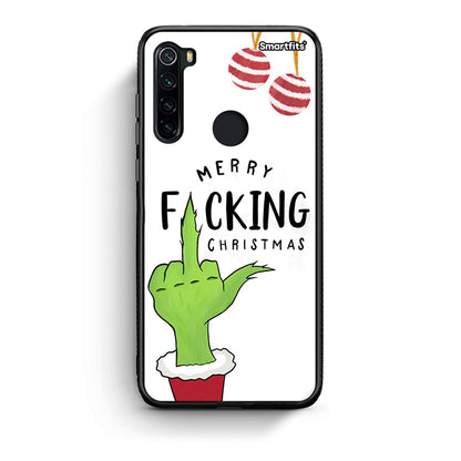 Xiaomi Redmi Note 8 Merry F Xmas θήκη από τη Smartfits με σχέδιο στο πίσω μέρος και μαύρο περίβλημα | Smartphone case with colorful back and black bezels by Smartfits