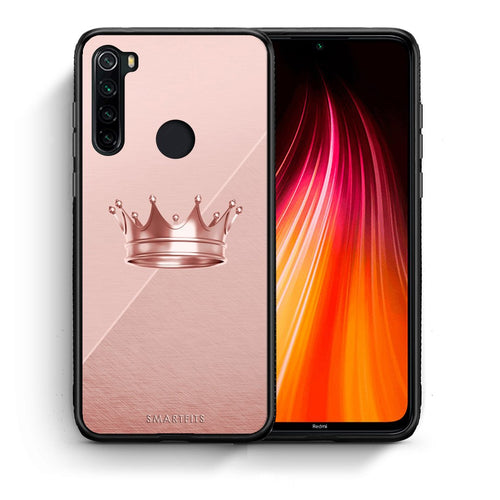 Θήκη Xiaomi Redmi Note 8 Crown Minimal από τη Smartfits με σχέδιο στο πίσω μέρος και μαύρο περίβλημα | Xiaomi Redmi Note 8 Crown Minimal case with colorful back and black bezels