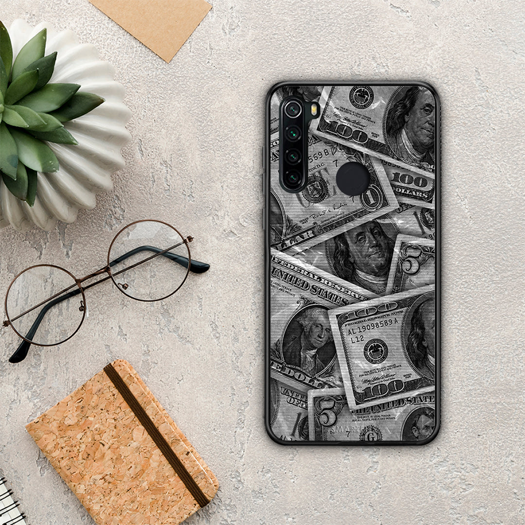 Money Dollars - Xiaomi Redmi Note 8 θήκη