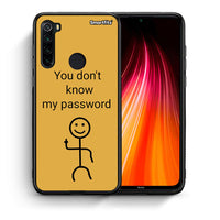 Thumbnail for Θήκη Xiaomi Redmi Note 8 My Password από τη Smartfits με σχέδιο στο πίσω μέρος και μαύρο περίβλημα | Xiaomi Redmi Note 8 My Password case with colorful back and black bezels