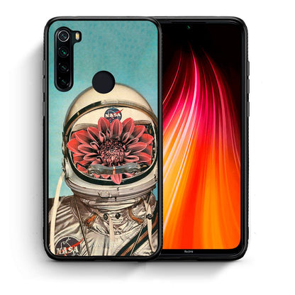 Θήκη Xiaomi Redmi Note 8 Nasa Bloom από τη Smartfits με σχέδιο στο πίσω μέρος και μαύρο περίβλημα | Xiaomi Redmi Note 8 Nasa Bloom case with colorful back and black bezels