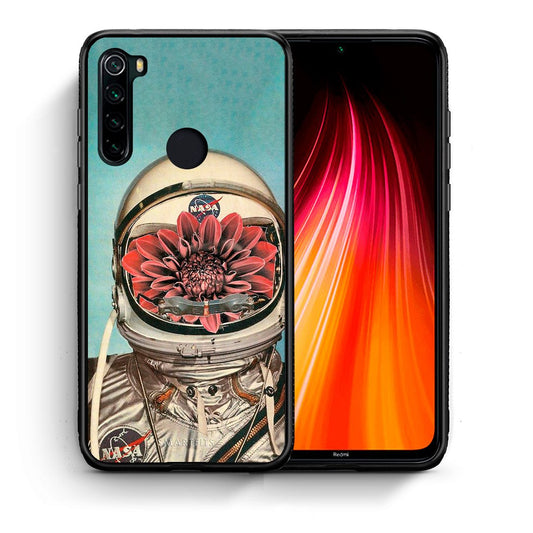 Θήκη Xiaomi Redmi Note 8 Nasa Bloom από τη Smartfits με σχέδιο στο πίσω μέρος και μαύρο περίβλημα | Xiaomi Redmi Note 8 Nasa Bloom case with colorful back and black bezels