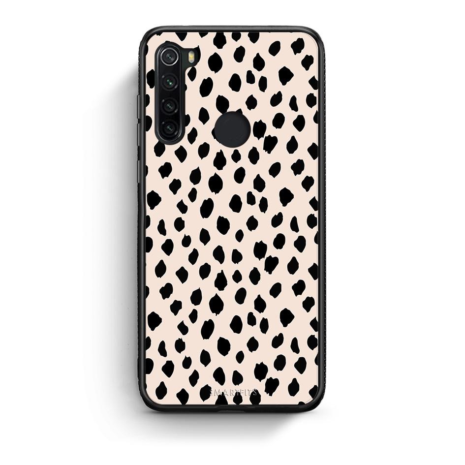 Xiaomi Redmi Note 8 New Polka Dots θήκη από τη Smartfits με σχέδιο στο πίσω μέρος και μαύρο περίβλημα | Smartphone case with colorful back and black bezels by Smartfits