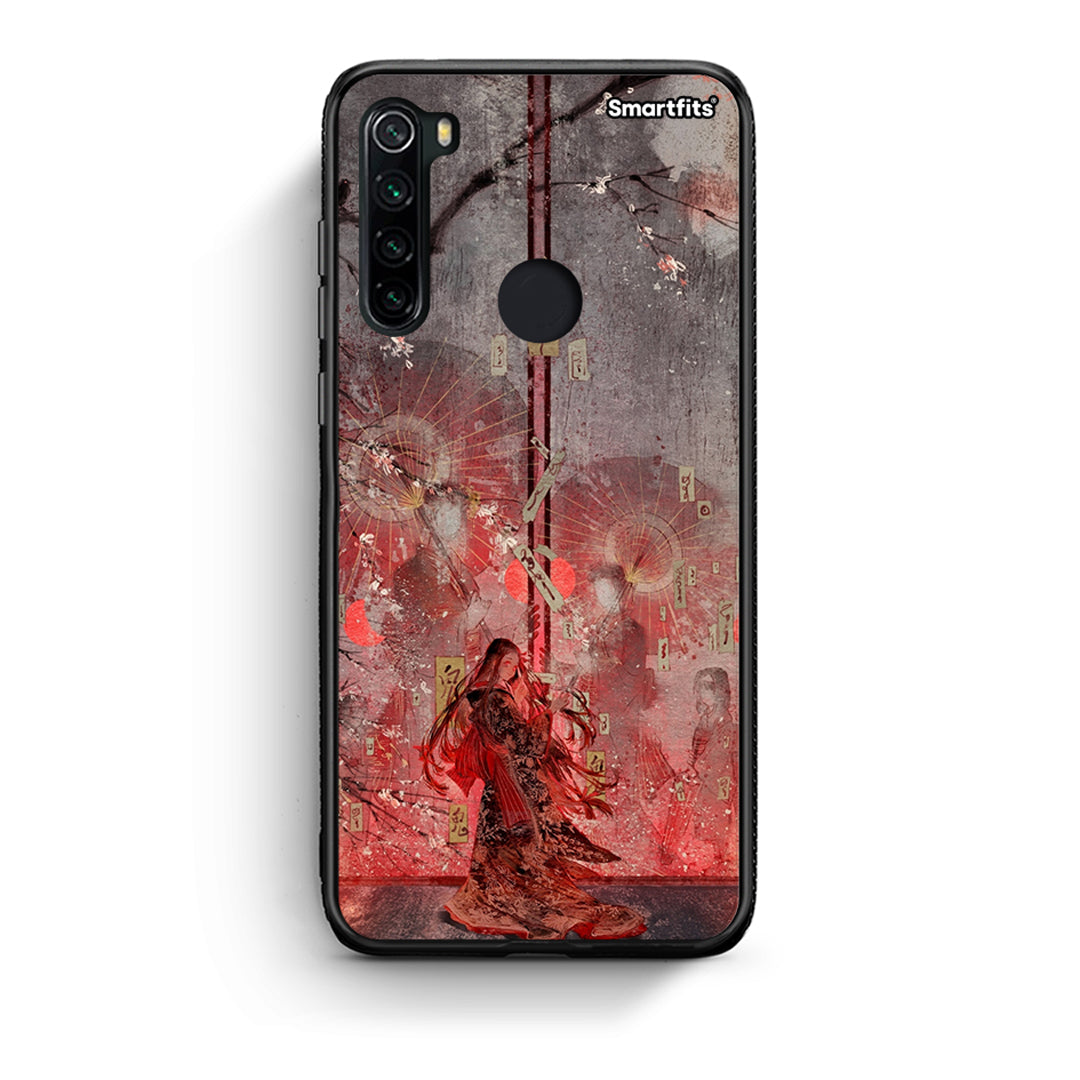 Xiaomi Redmi Note 8 Nezuko Kamado θήκη από τη Smartfits με σχέδιο στο πίσω μέρος και μαύρο περίβλημα | Smartphone case with colorful back and black bezels by Smartfits