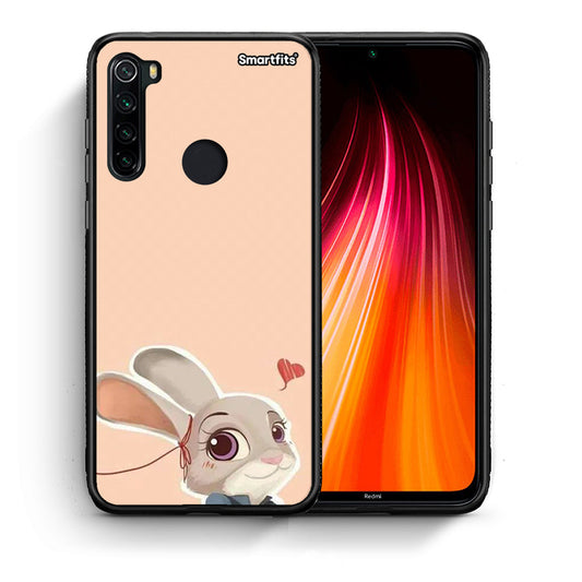 Θήκη Xiaomi Redmi Note 8 Nick Wilde And Judy Hopps Love 2 από τη Smartfits με σχέδιο στο πίσω μέρος και μαύρο περίβλημα | Xiaomi Redmi Note 8 Nick Wilde And Judy Hopps Love 2 case with colorful back and black bezels