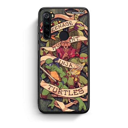 Xiaomi Redmi Note 8 Ninja Turtles θήκη από τη Smartfits με σχέδιο στο πίσω μέρος και μαύρο περίβλημα | Smartphone case with colorful back and black bezels by Smartfits