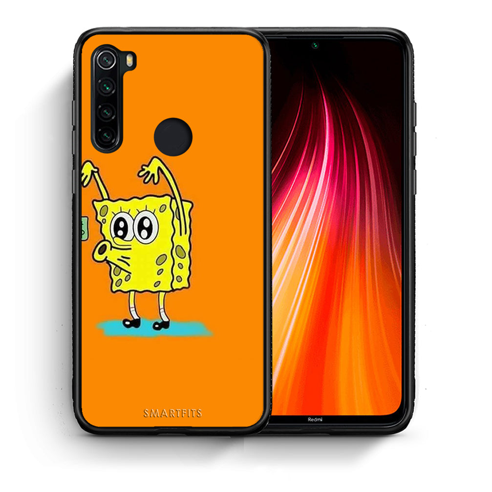 Θήκη Αγίου Βαλεντίνου Xiaomi Redmi Note 8 No Money 2 από τη Smartfits με σχέδιο στο πίσω μέρος και μαύρο περίβλημα | Xiaomi Redmi Note 8 No Money 2 case with colorful back and black bezels