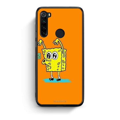 Xiaomi Redmi Note 8 No Money 2 Θήκη Αγίου Βαλεντίνου από τη Smartfits με σχέδιο στο πίσω μέρος και μαύρο περίβλημα | Smartphone case with colorful back and black bezels by Smartfits