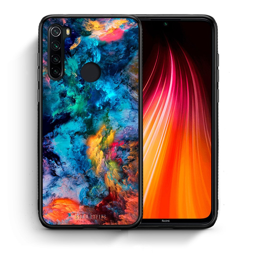 Θήκη Xiaomi Redmi Note 8 Crayola Paint από τη Smartfits με σχέδιο στο πίσω μέρος και μαύρο περίβλημα | Xiaomi Redmi Note 8 Crayola Paint case with colorful back and black bezels