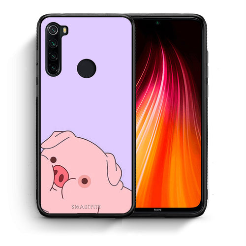 Θήκη Αγίου Βαλεντίνου Xiaomi Redmi Note 8 Pig Love 2 από τη Smartfits με σχέδιο στο πίσω μέρος και μαύρο περίβλημα | Xiaomi Redmi Note 8 Pig Love 2 case with colorful back and black bezels